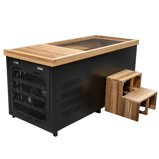 Hylivesaunas Rectangular Freestanding Hot and Cold Integrated Recovery Bathtub - Tub 02