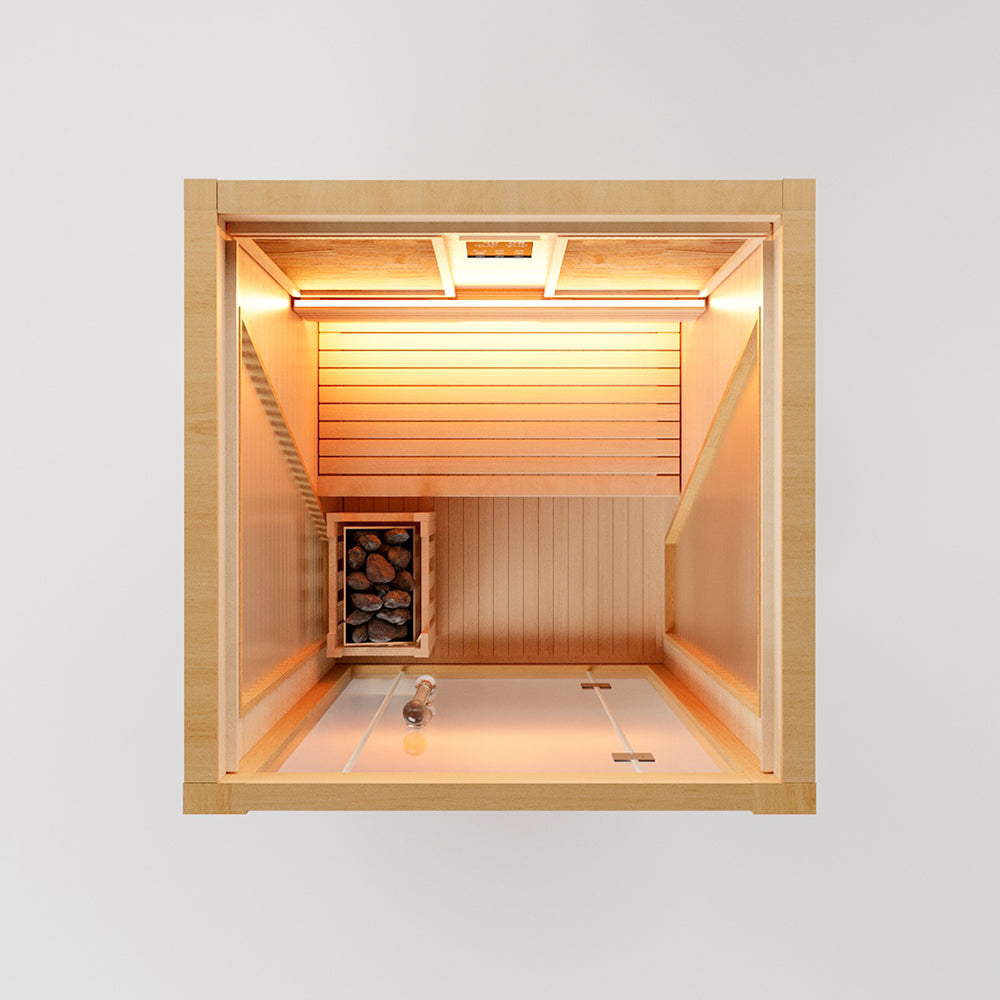 Hylivesaunas Luxury Traditional Steam Sauna Room - Steam 1