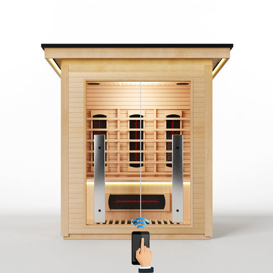 Hylivesaunas 2 People Outdoor Infrared Sauna - COURTYARD 2