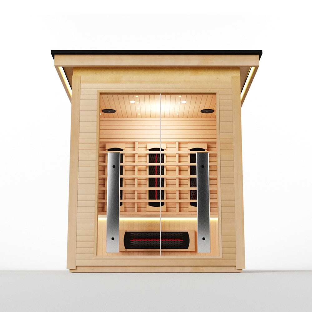 Hylivesaunas 2 People Outdoor Infrared Sauna - COURTYARD 2