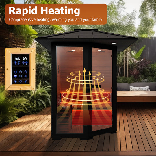 Hylivesaunas 1 - 2 People Luxury Outdoor Traditional Steam Sauna - Live 1