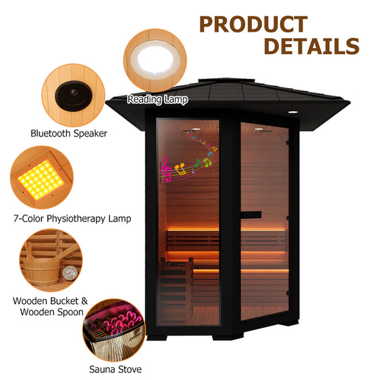 Hylivesaunas 1 - 2 People Luxury Outdoor Traditional Steam Sauna - Live 1