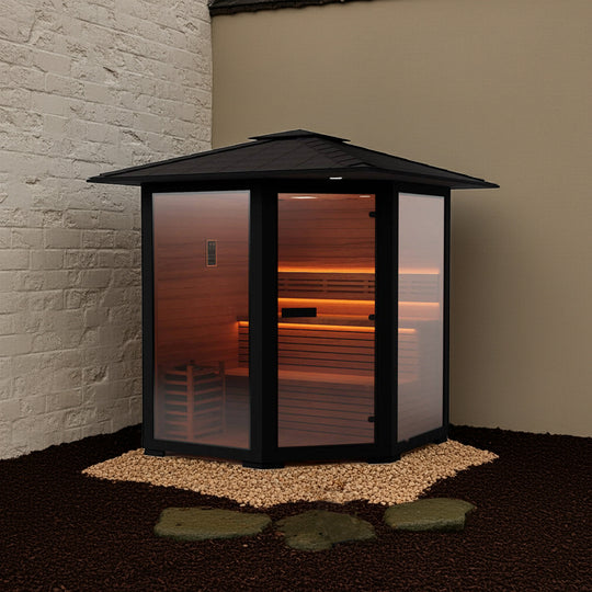 Hylivesaunas 3 - 4 People Luxury Outdoor Traditional Steam Sauna - Live 2 (Delivery in 4-5 Weeks)