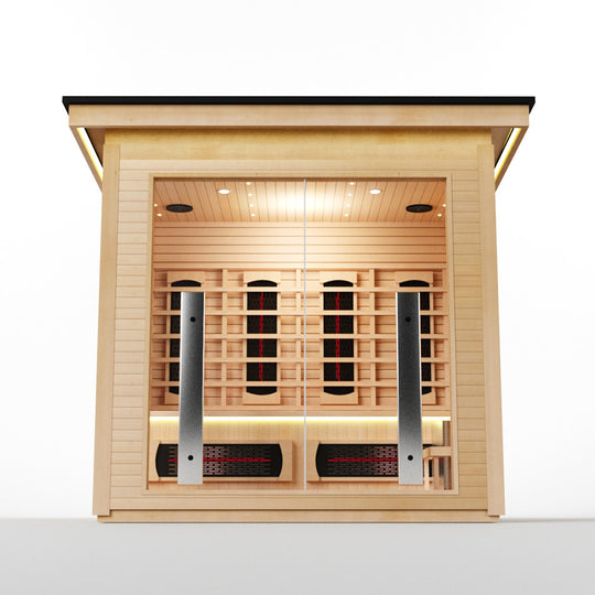 Hylivesaunas 3 People Luxury Outdoor Hybrid Sauna - COURTYARD 3 (Delivery in 4-5 Weeks)