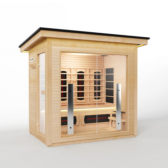 Hylivesaunas 3 People Luxury Outdoor Hybrid Sauna - COURTYARD 3 (Delivery in 4-5 Weeks)