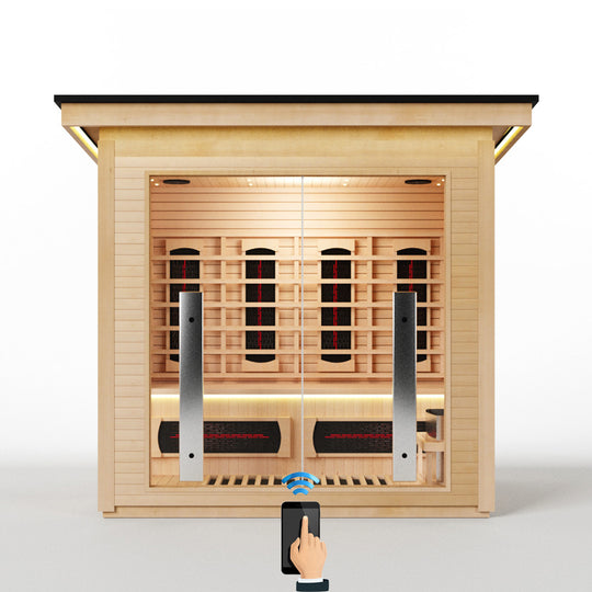 Hylivesaunas 3 People Luxury Outdoor Hybrid Sauna - COURTYARD 3 (Delivery in 4-5 Weeks)