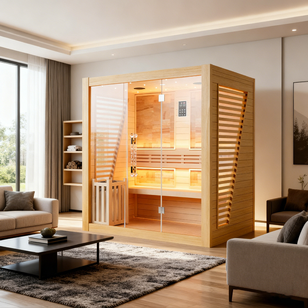 Hylivesaunas Luxury Traditional Steam Sauna Room - Steam 3