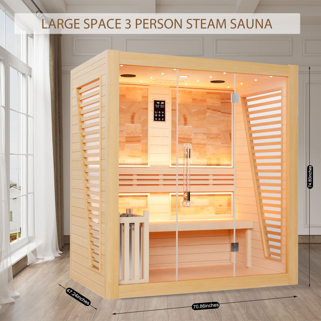 Hylivesaunas Luxury Traditional Steam Sauna Room - Steam 3 (Delivery in 4-5 Weeks)