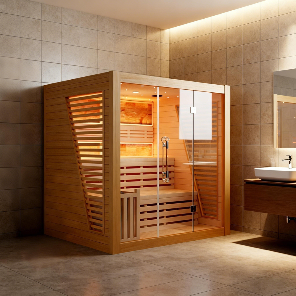 Hylivesaunas Luxury Traditional Steam Sauna Room - Steam 4 (Delivery in 1-2 Weeks)