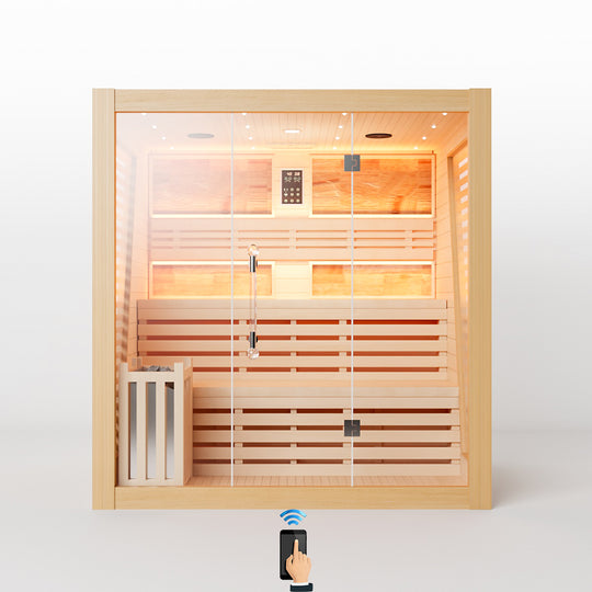 Hylivesaunas Luxury Traditional Steam Sauna Room - Steam 4 (Delivery in 4-5 Weeks)