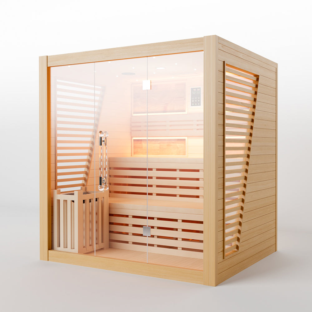 Hylivesaunas Luxury Traditional Steam Sauna Room - Steam 4 (Delivery in 4-5 Weeks)