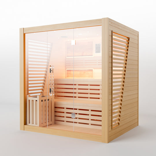 Hylivesaunas Luxury Traditional Steam Sauna Room - Steam 4 (Delivery in 4-5 Weeks)