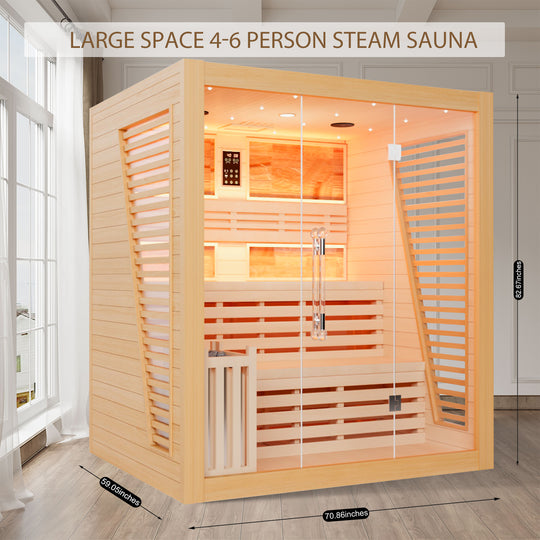 Hylivesaunas Luxury Traditional Steam Sauna Room - Steam 4 (Delivery in 4-5 Weeks)