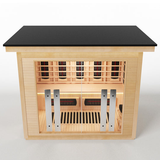 Hylivesaunas 4 People Luxury Outdoor Hybrid Sauna - COURTYARD 4