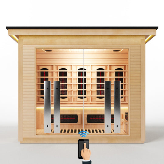 Hylivesaunas 4 People Luxury Outdoor Hybrid Sauna - COURTYARD 4