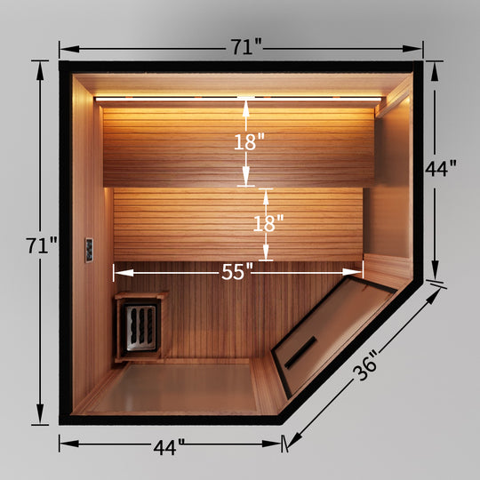 Hylivesaunas 3 - 4 People Luxury Outdoor Traditional Steam Sauna - Live 2
