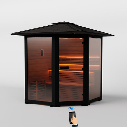 Hylivesaunas 3 - 4 People Luxury Outdoor Traditional Steam Sauna - Live 2