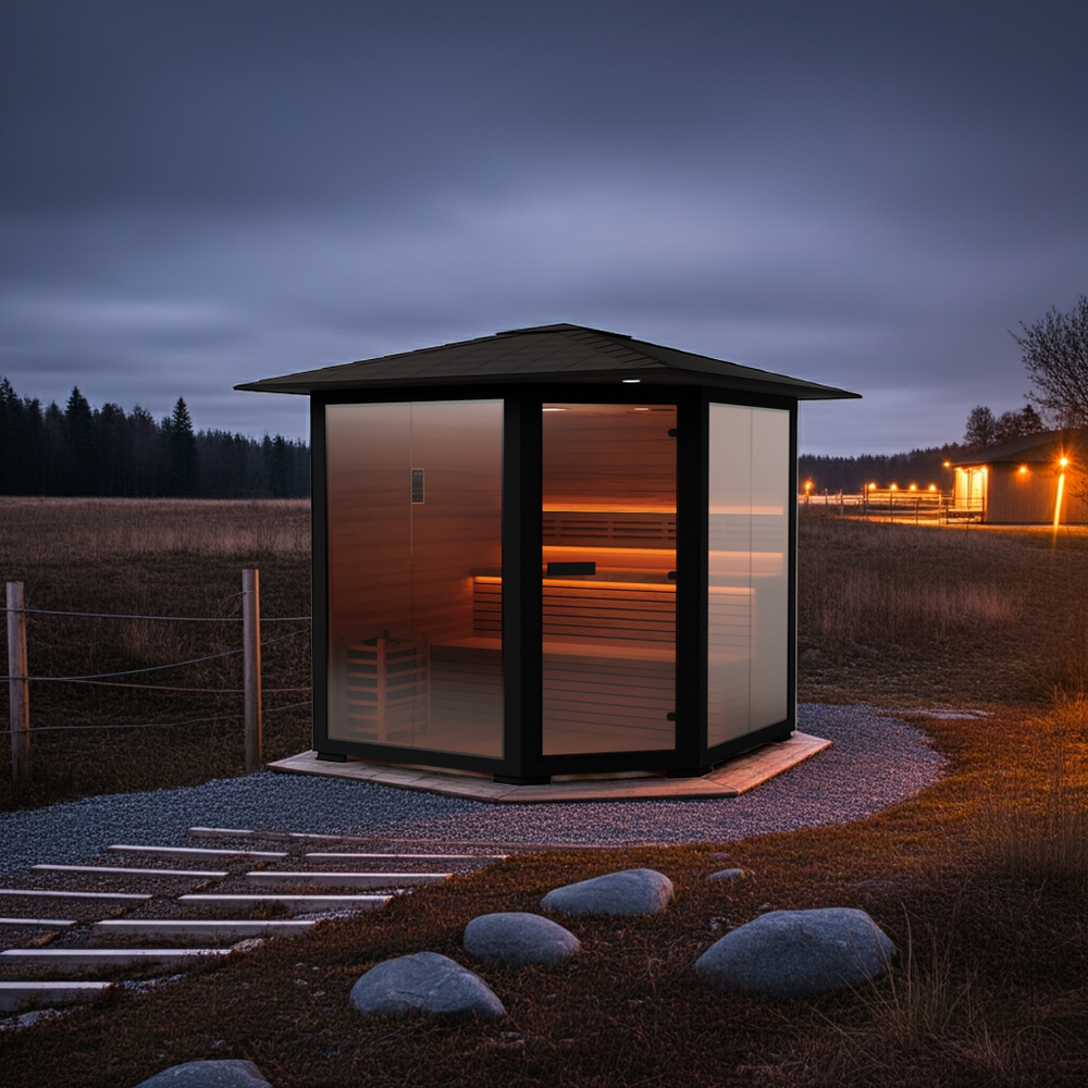 Hylivesaunas 5 - 6 People Luxury Outdoor Traditional Steam Sauna - Live 3