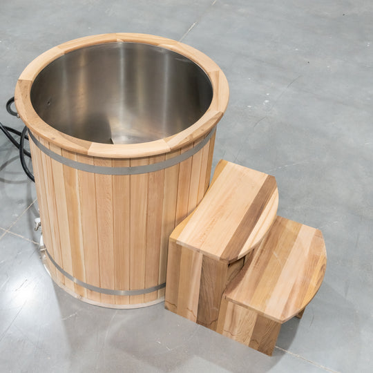 Hylivesaunas Smart WiFi-Controlled Cold Plunge Tub – Portable 1-Person Ice Bath for Recovery - Tub 01