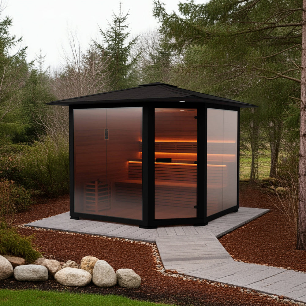 Hylivesaunas 7 - 8 People Luxury Outdoor Traditional Steam Sauna - Live 4