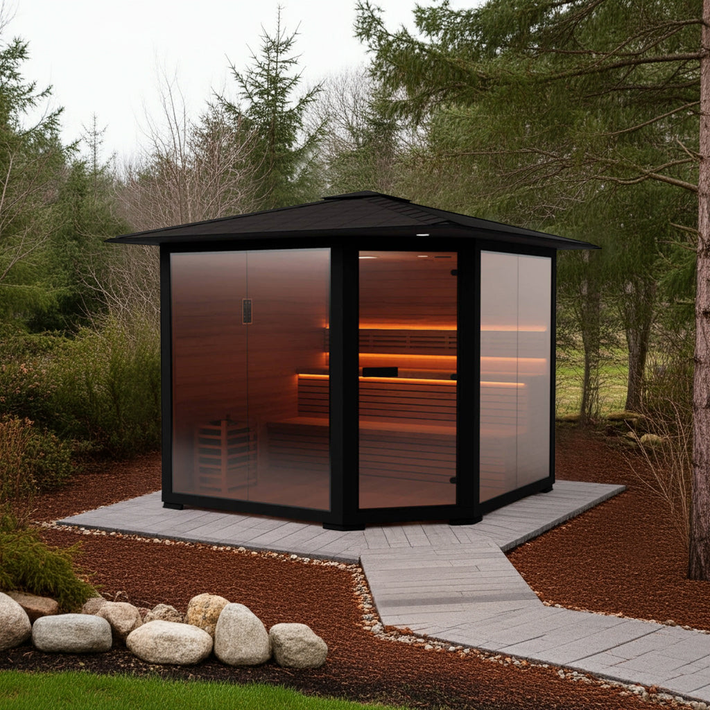Hylivesaunas 7 - 8 People Luxury Outdoor Traditional Steam Sauna - Live 4