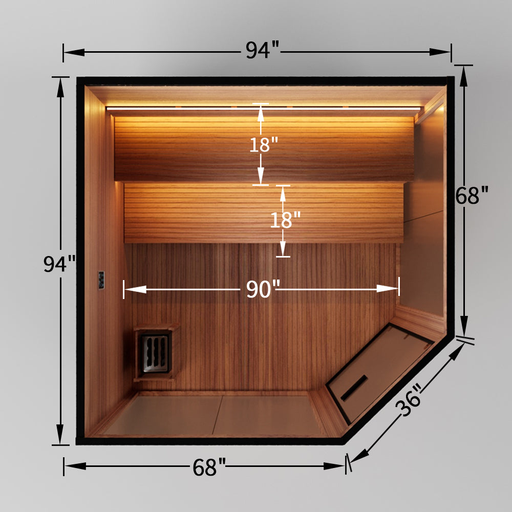 Hylivesaunas 7 - 8 People Luxury Outdoor Traditional Steam Sauna - Live 4