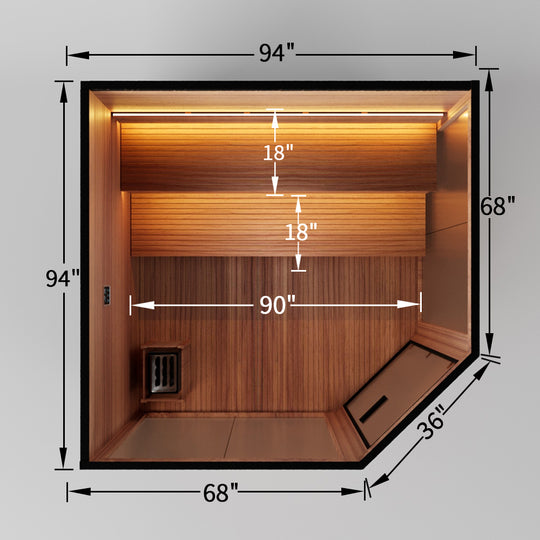 Hylivesaunas 7 - 8 People Luxury Outdoor Traditional Steam Sauna - Live 4