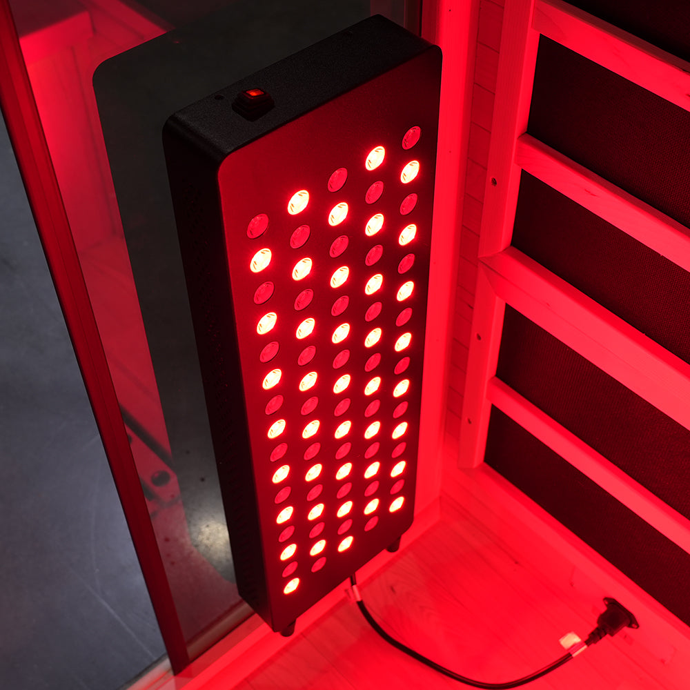 Hylivesaunas Large 4-Person Low-EMF Infrared Sauna with Red Light Therapy – Indoor Wellness Room for Home Spa Experience - Infrared 4 (Delivery in 4-5 Weeks)