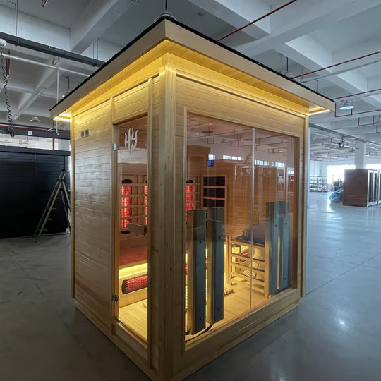 Hylivesaunas 4 People Luxury Outdoor Hybrid Sauna - COURTYARD 4