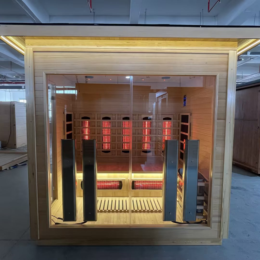 Hylivesaunas 4 People Luxury Outdoor Hybrid Sauna - COURTYARD 4