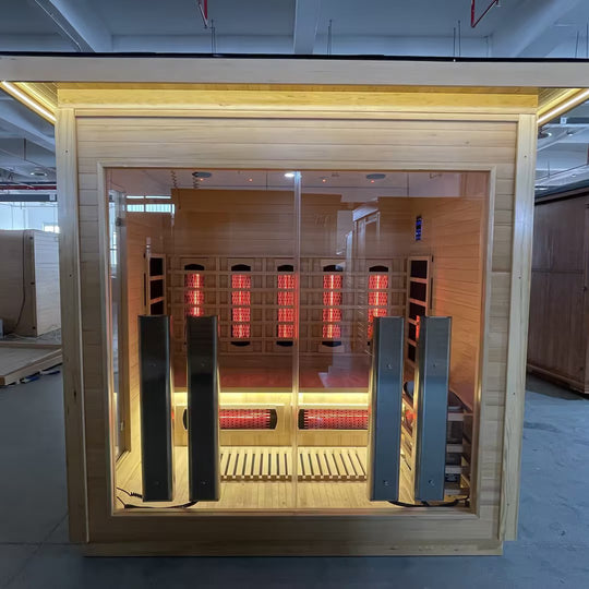 Hylivesaunas 4 People Luxury Outdoor Hybrid Sauna - COURTYARD 4