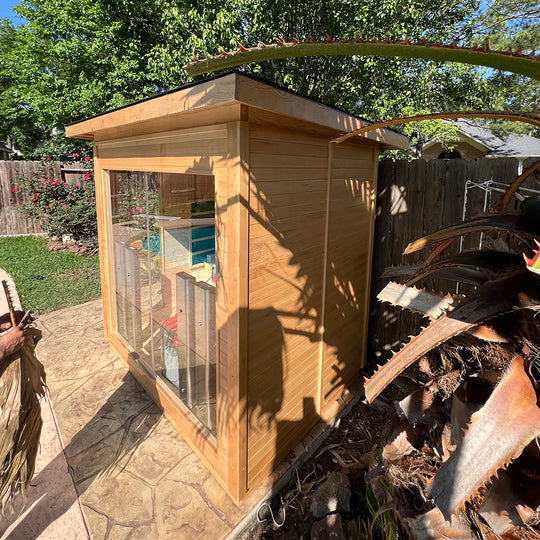 Hylivesaunas 4 People Luxury Outdoor Hybrid Sauna - COURTYARD 4