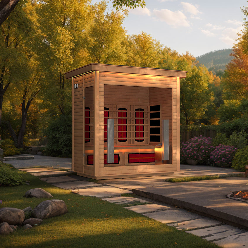 Hylivesaunas 3 People Luxury Outdoor Hybrid Sauna - COURTYARD 3 (Delivery in 4-5 Weeks)
