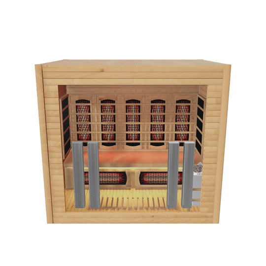 Hylivesaunas Luxury Indoor Hybrid Sauna Room - FAMILY 4 (Delivery in 1-2 Weeks)